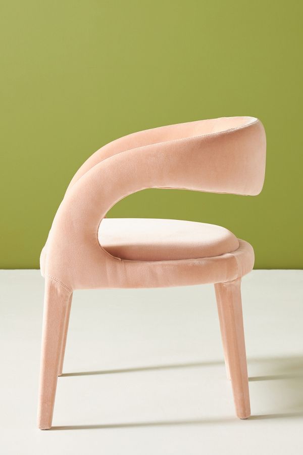 Slide View: 6: Velvet Hagen Dining Chair