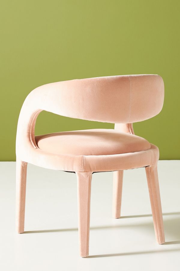 Slide View: 7: Velvet Hagen Dining Chair