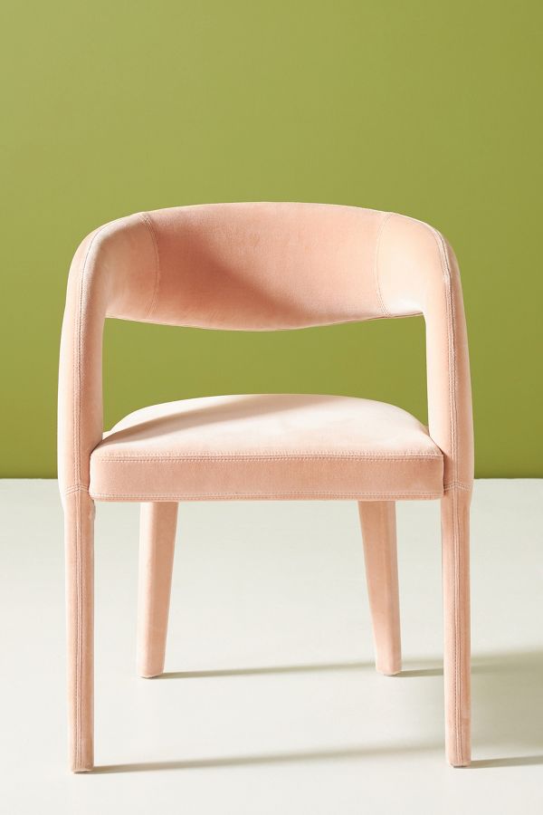 Slide View: 1: Velvet Hagen Dining Chair