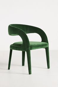 Slide View: 3: Velvet Hagen Dining Chair