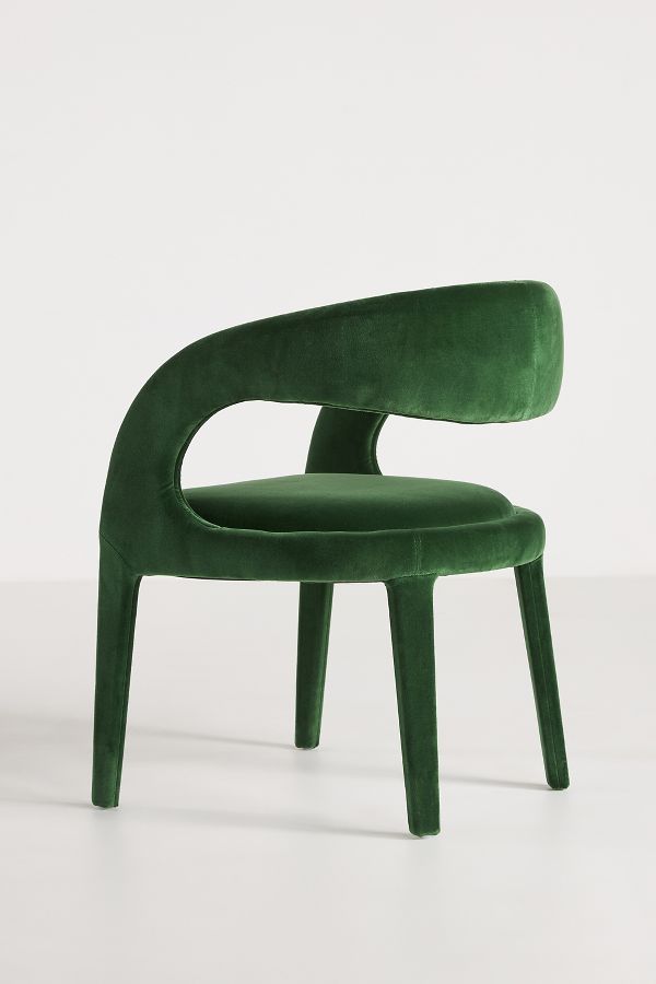 Slide View: 5: Velvet Hagen Dining Chair