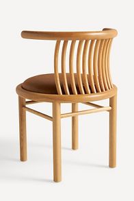 Slide View: 4: Mathilde Leather Dining Chair