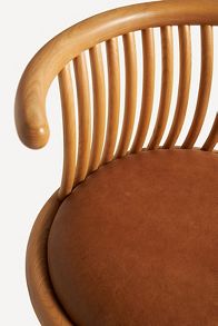 Slide View: 5: Mathilde Leather Dining Chair