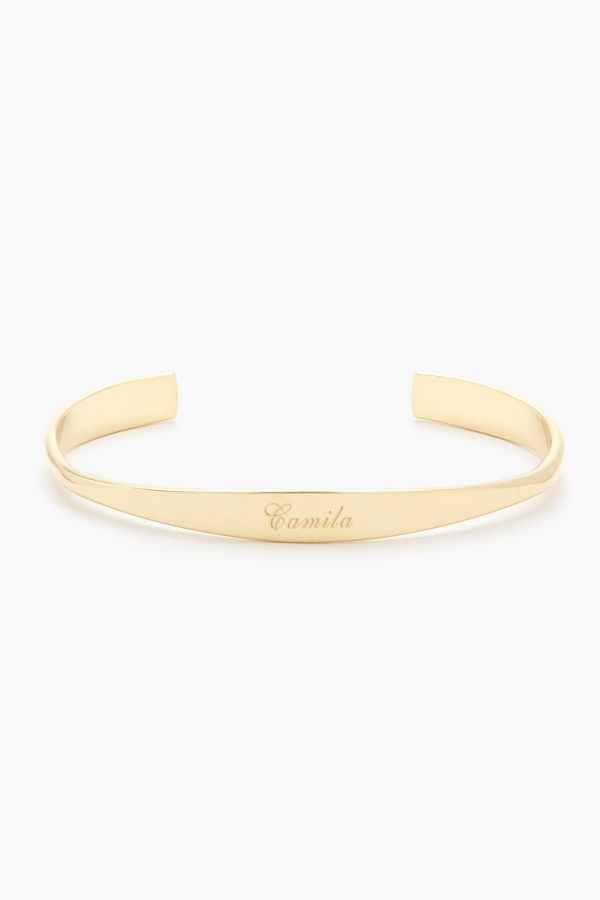 Slide View: 1: Brook & York Custom Name Cuff Bracelet