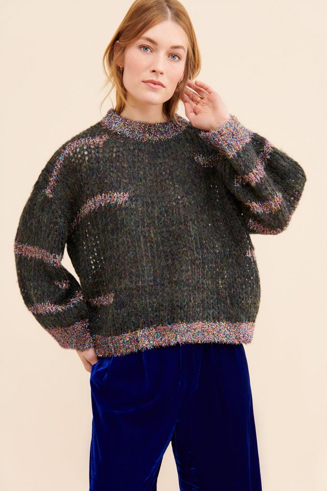 Raga Janet Tinsel Sweater | Anthropologie