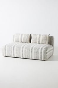 Slide View: 4: Boro Stripe Kori Modular Armless Sofa