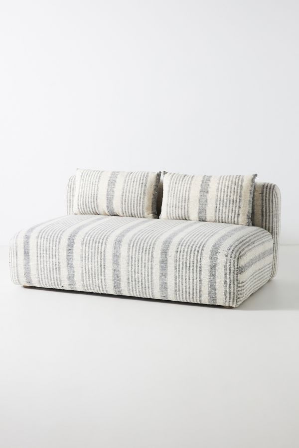 Slide View: 4: Boro Stripe Kori Modular Armless Sofa