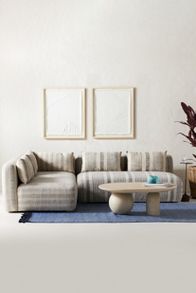 Slide View: 1: Boro Stripe Kori Modular Armless Sofa