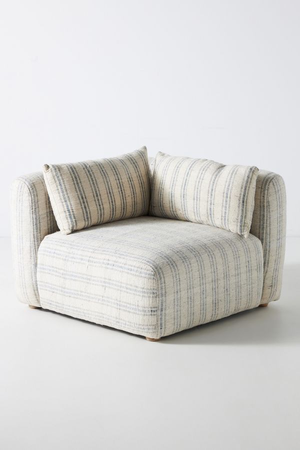 Slide View: 5: Boro Stripe Kori Modular Corner Chair