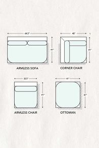 Slide View: 5: Boro Stripe Kori Modular Ottoman