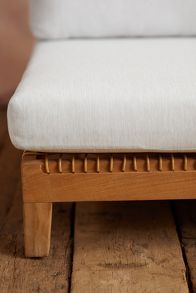 Slide View: 2: Sonoma Woven Teak Armless Chair