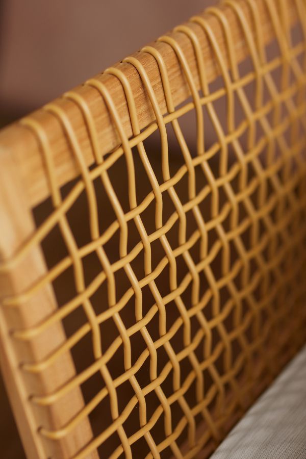 Slide View: 5: Sonoma Woven Teak Armless Chair