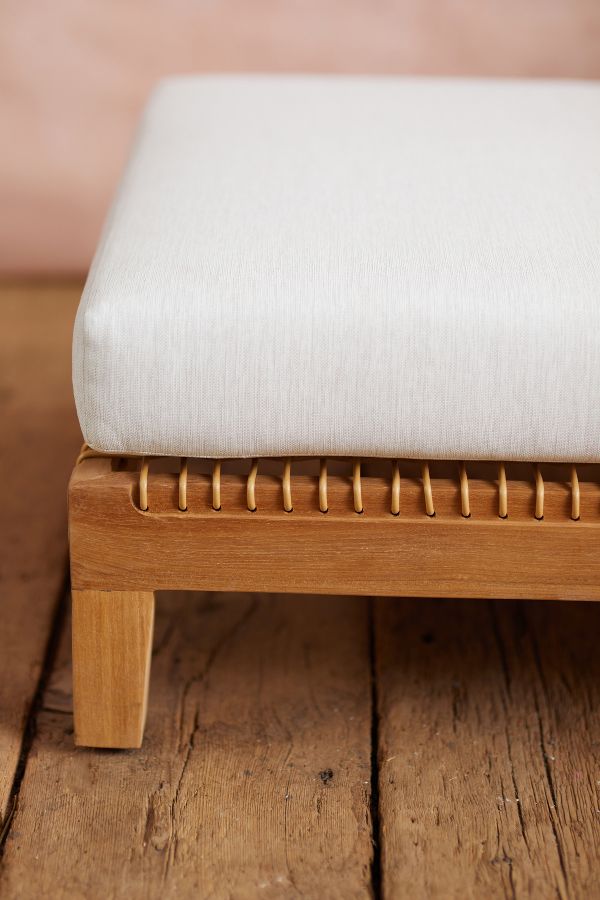 Slide View: 4: Sonoma Woven Teak Ottoman