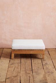 Slide View: 2: Sonoma Woven Teak Ottoman