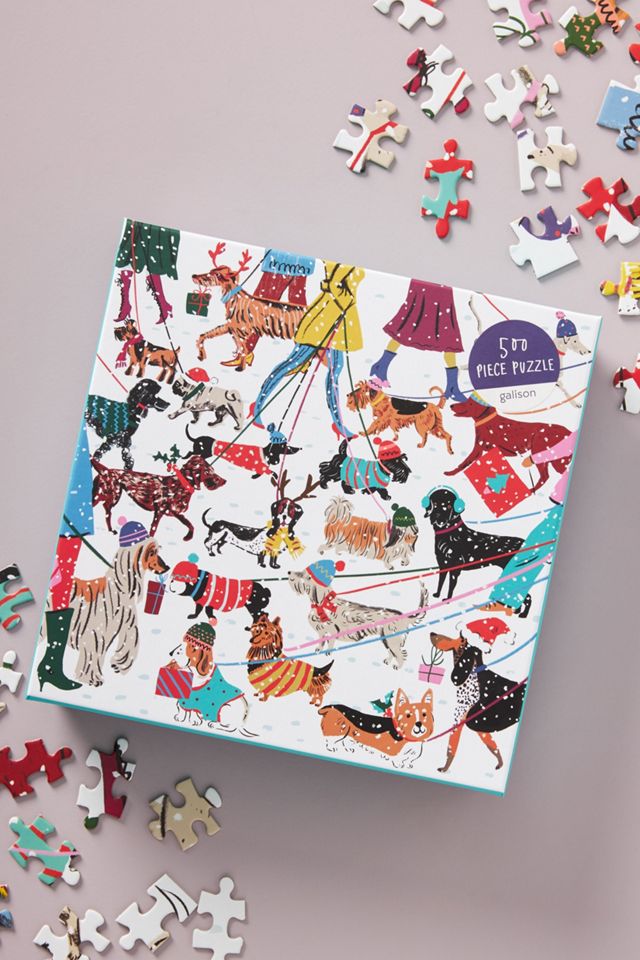 Winter Dogs Puzzle Anthropologie