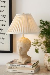 Slide View: 1: Grecian Bust Table Lamp