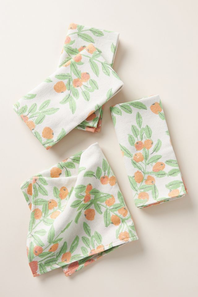 Vera for Anthropologie JacquardWoven Perennial Napkins, Set of 4