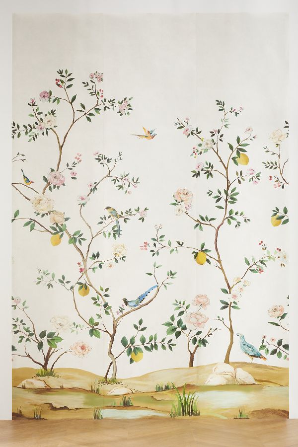 Slide View: 2: Blossom Chinoiserie Mural