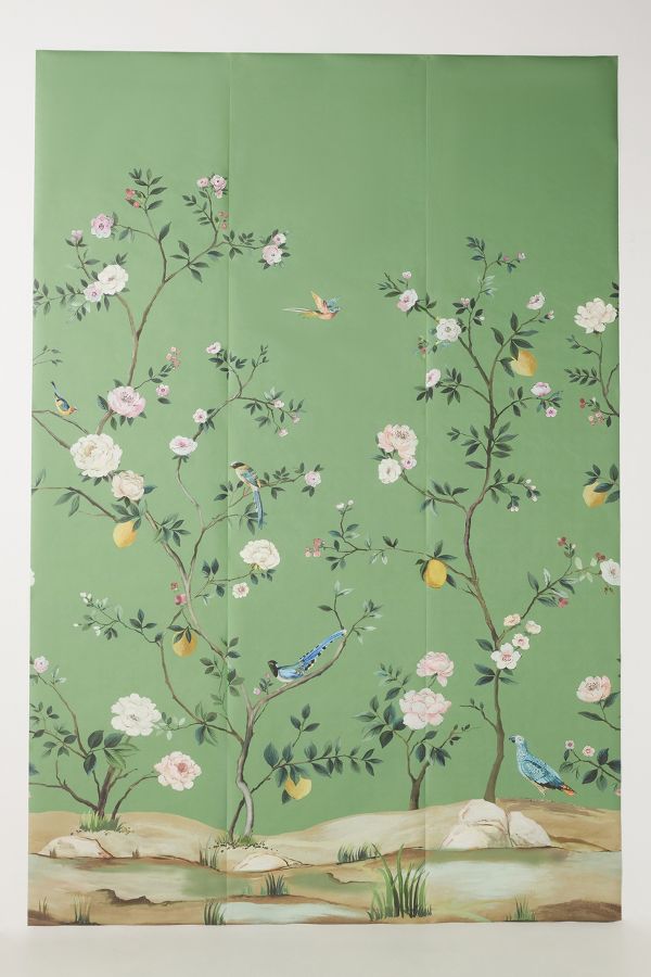 Slide View: 2: Blossom Chinoiserie Mural