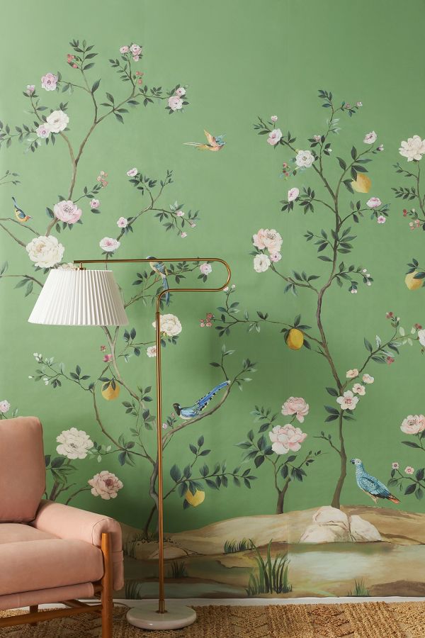 Slide View: 3: Blossom Chinoiserie Mural