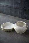 Thumbnail View 7: Earth Fired Clay White Curve Pots + Saucers, 2 Sizes Set