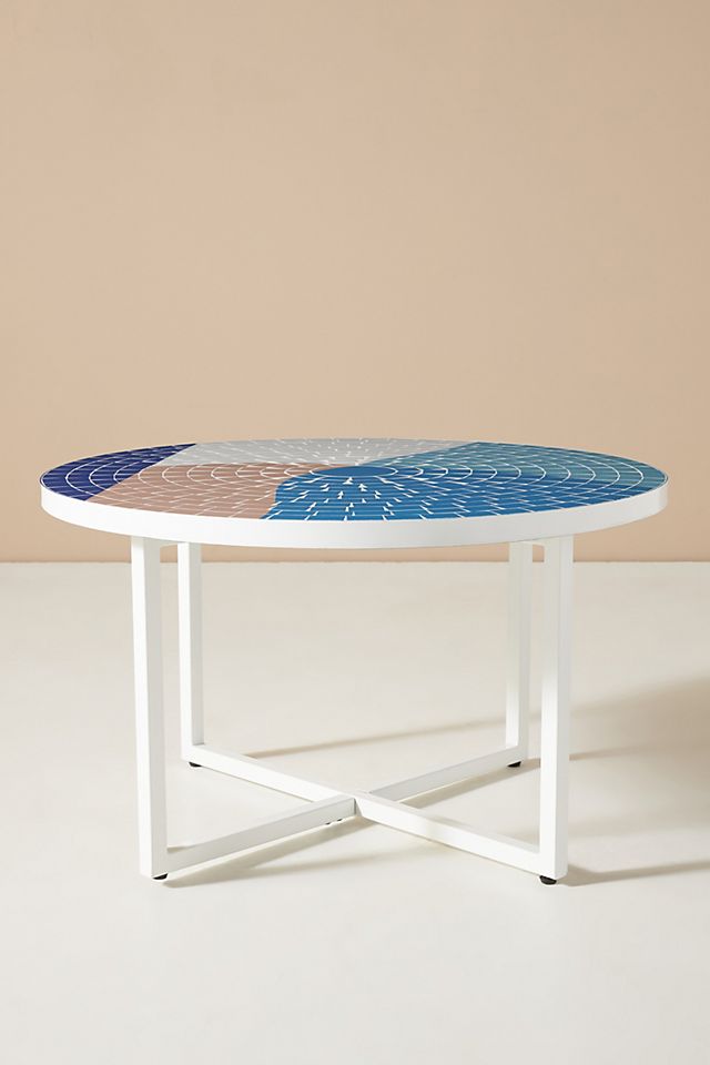 Alessi Mosaic Indoor Outdoor Coffee, Mosaic Tile Coffee Table Outdoor
