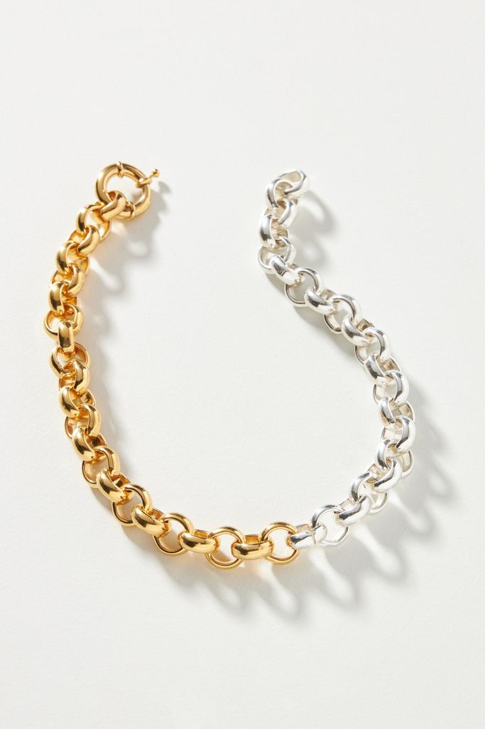 Timeless Pearly Half And Half Necklace Anthropologie 