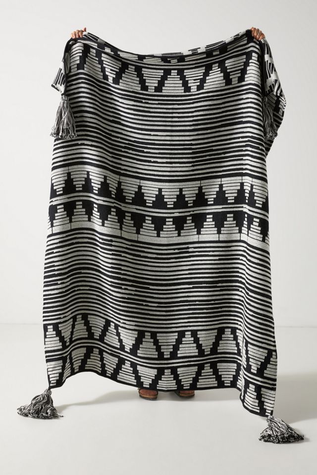 JacquardWoven Keenan Throw Blanket Anthropologie