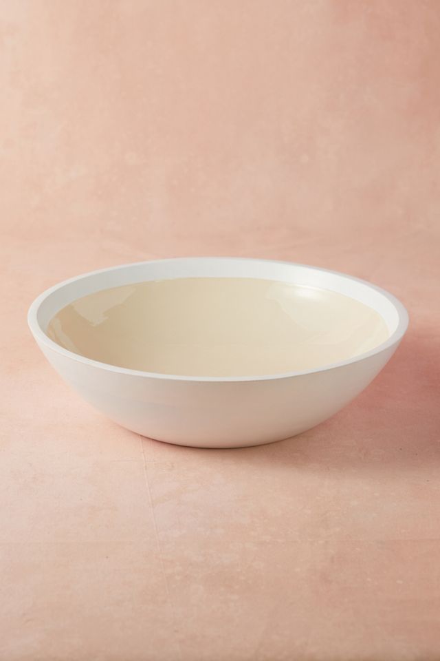 Enamel + Wood Bowl Anthropologie