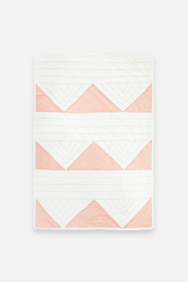 Slide View: 1: Anchal Small Triangle Quilt Throw