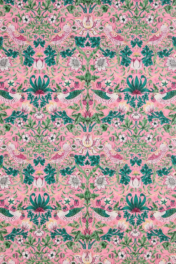 Slide View: 2: Morris & Co. Strawberry Thief Wallpaper