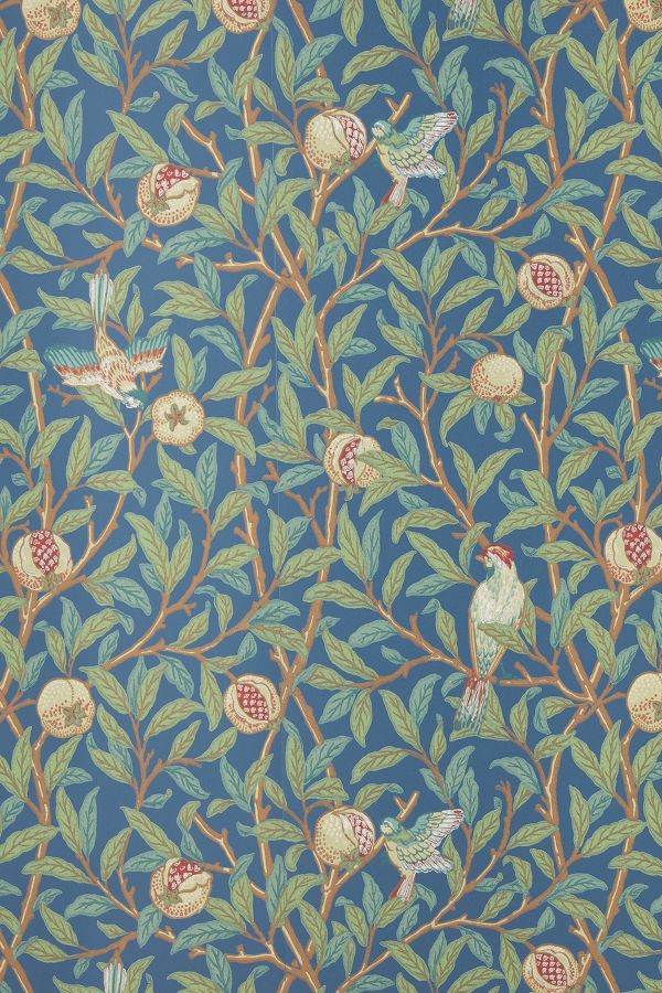 Slide View: 3: Morris & Co. Bird & Pomegranate Wallpaper