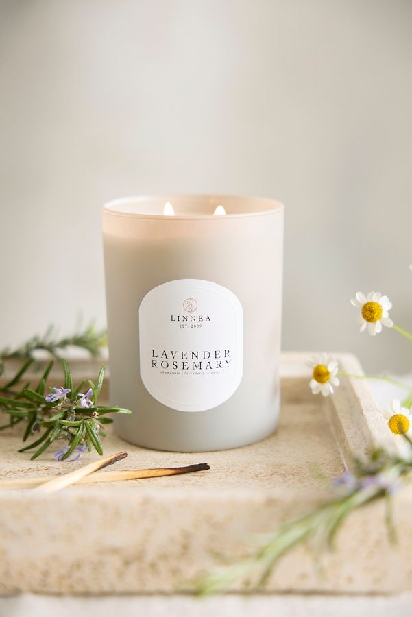 Slide View: 1: Linnea Candle, Lavender Rosemary