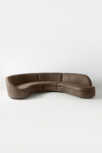 Goleta Leather Three-Piece Sectional