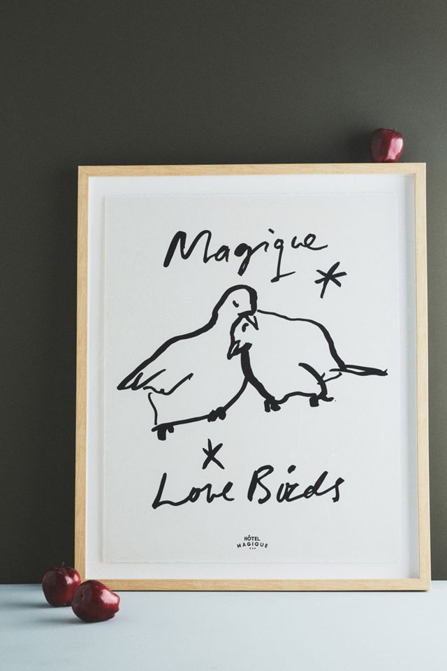 Magique Love Birds Wall Art Anthropologie