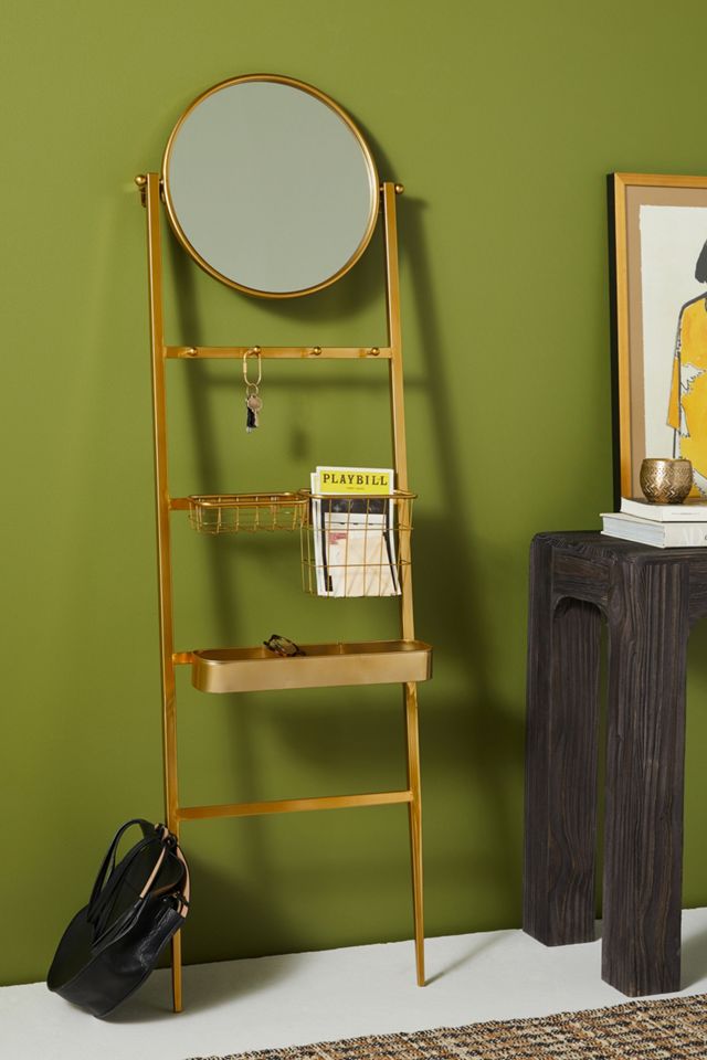 Adrianne Storage Ladder Mirror Anthropologie