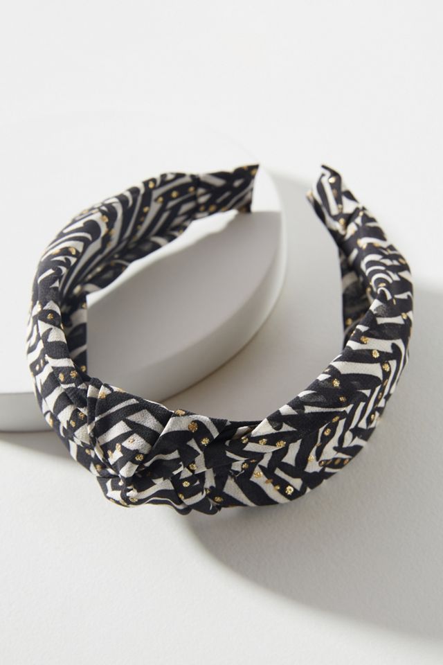 Safari Stripe Knotted Headband Anthropologie