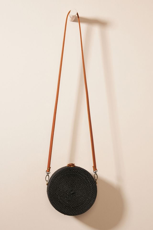 Lyra Rattan Crossbody Bag Anthropologie