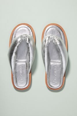 puffy flip flops