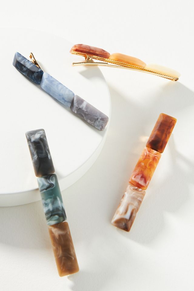 Marcelle Resin Hair Clip Set Anthropologie