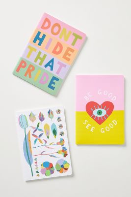 Luke John Matthew Arnold Pride Journals, Set of 3 | Anthropologie