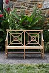 Thumbnail View 2: Fretwork Teak Two-Seat Garden Bench