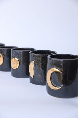 Earth + Element Ceramics Moon Phase Cup Set | Anthropologie