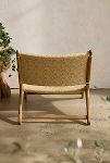 Thumbnail View 5: Havana Wicker + Teak Armless Chair, Neutral Diamond