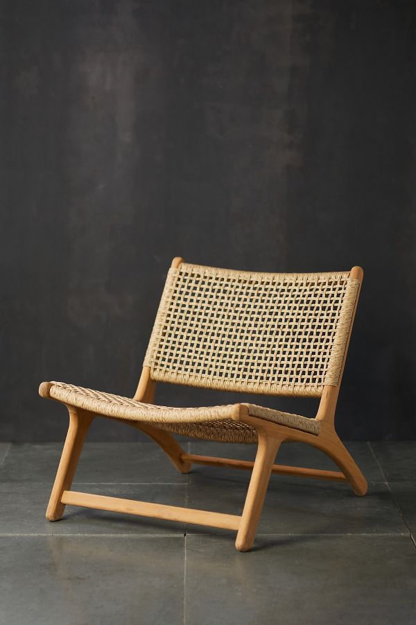 Slide View: 3: Havana Open Weave Armless Chair