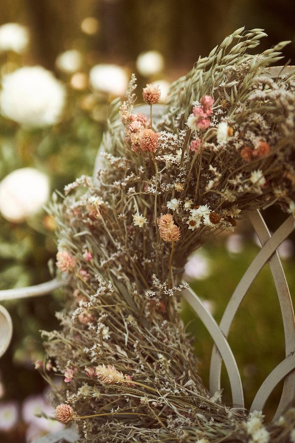 Slide View: 7: Preserved Pink Posey Wreath