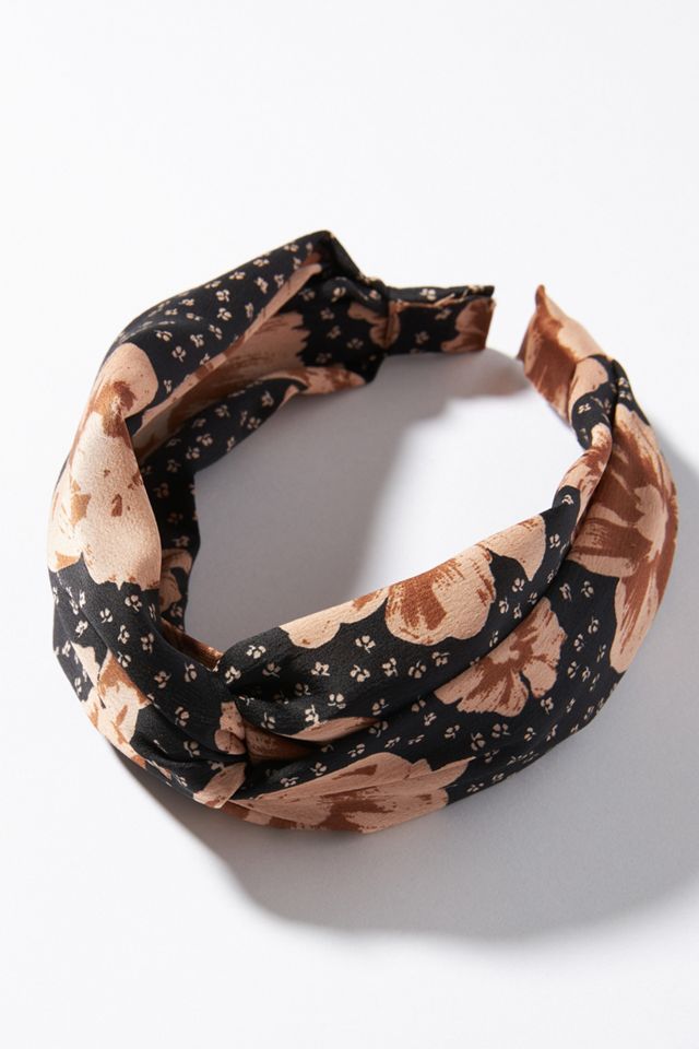 Bella Knotted Floral Headband Anthropologie