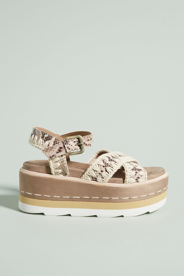 Mou Crochet Platform Sandals Anthropologie