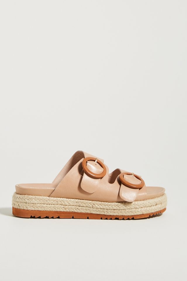 Silent D Espadrille Slide Sandals | Anthropologie