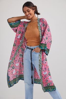 Floral Vine Kimono | Anthropologie